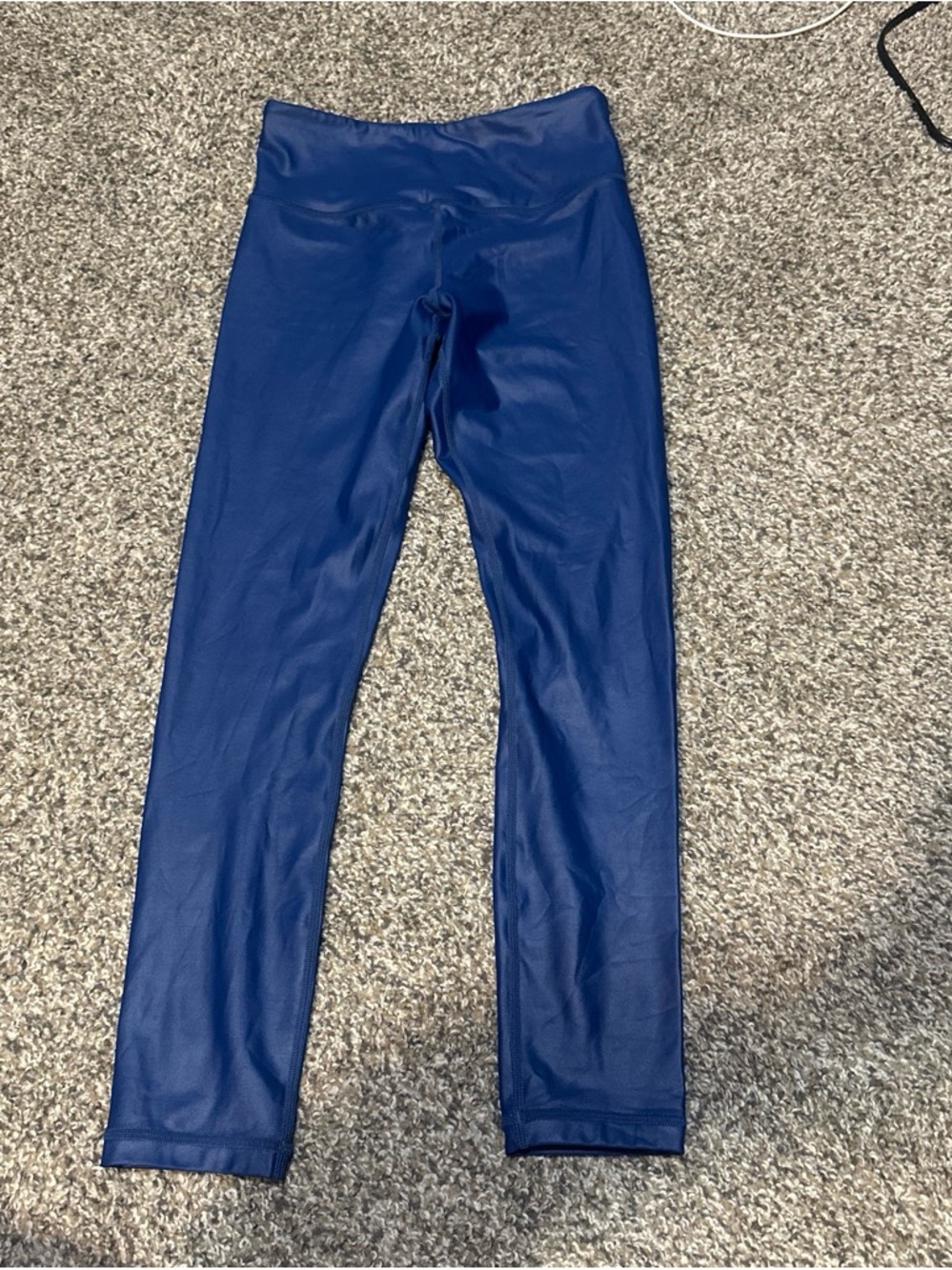 ZYIA Girls Navy Blue High-Waist Leggings